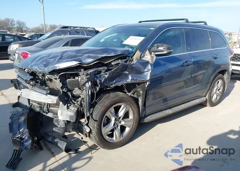 2019 Toyota Highlander Limited from USA, damaged, VIN 5TDYZRFH0KS340758